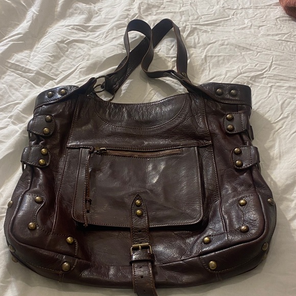 Grand Sahara Handbags - Vintage Rare Grand Sahara Brown Leather Boho  Moroccan Tote Bag